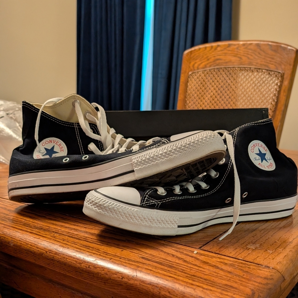 Converse Black and White High-Tops